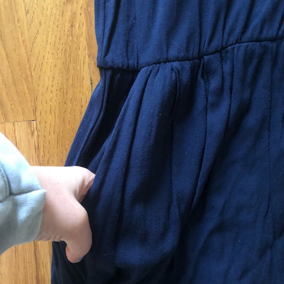 Xhilaration Navy Blue Romper - Picture 2 of 7